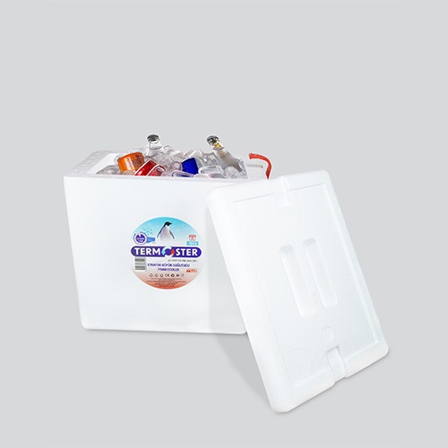 Kilitli Termoster Strafor Köpük Soğutucu 10 Lt